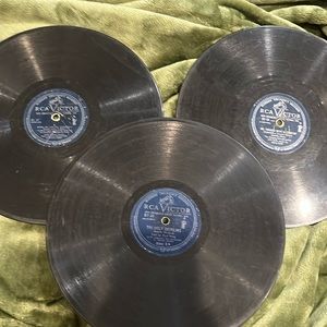 Bundle of three RCA, Victor bluebird children’s records
